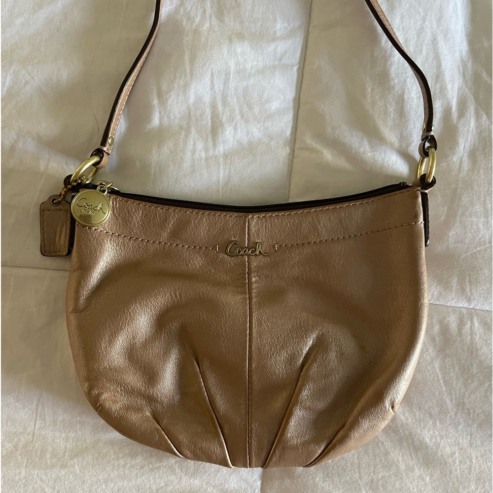 Coach Ashley Coral Leather Crossbody